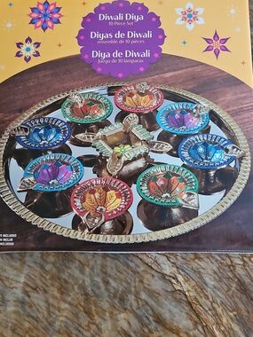 Diwali Diya 10 Piece Set. NEW